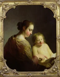 Die Jungfrau lehrt das Christkind lesen, ca. 1630